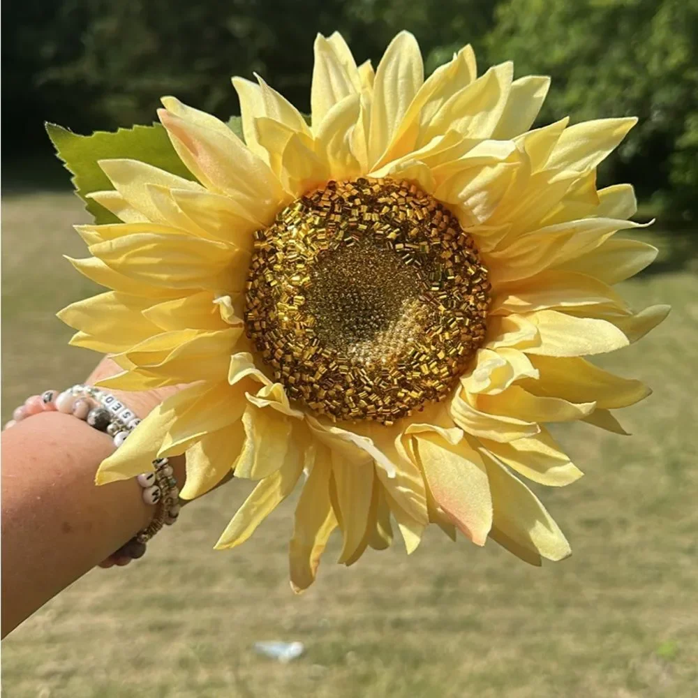 Ashland Long Stem Sunflower Faux Floral Set | 26.5” Stems | Wedding Décor NWT